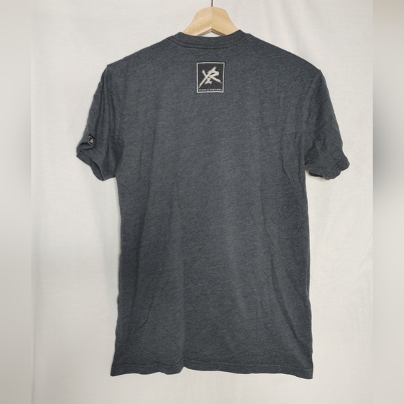 Young & Reckless Cult Champions Graphic Tee Gray Green Unisex Small S - Picture 3 of 5